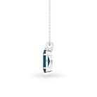 Marquise Cut London Blue Topaz Solitaire Pendant London Blue Topaz - ( AAA ) - Quality - Rosec Jewels