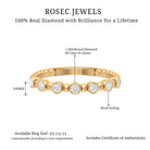7 Stone Diamond Stackable Ring with Beaded Details Diamond - ( HI-SI ) - Color and Clarity - Rosec Jewels