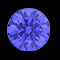 1,75 CT kudde Tanzanit Solitaire Förlovningsring med diamant sidostenar