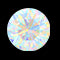 Vintage stil Octagon etiopisk opal förlovningsring med diamant blommig Halo