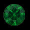 Oval skapad Emerald East West Half Eternity Ring med diamant