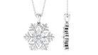 1.25 CT Marquise Cut Moissanite Snowflake Pendant Necklace Moissanite - ( D-VS1 ) - Color and Clarity - Rosec Jewels