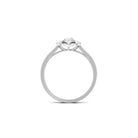 1.25 CT Vintage Inspired Zircon Flower Engagement Ring Zircon - ( AAAA ) - Quality - Rosec Jewels