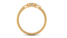 1 CT Beaded Bezel Set Tanzanite Solitaire Ring with Diamond Tanzanite - ( AAA ) - Quality - Rosec Jewels